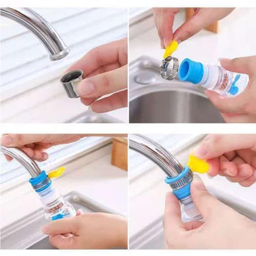 Picture of New Fan Faucet 360 Adjustable Flexible Kitchen Faucet Tap Water Outlet Shower Head Water Filter Sprink