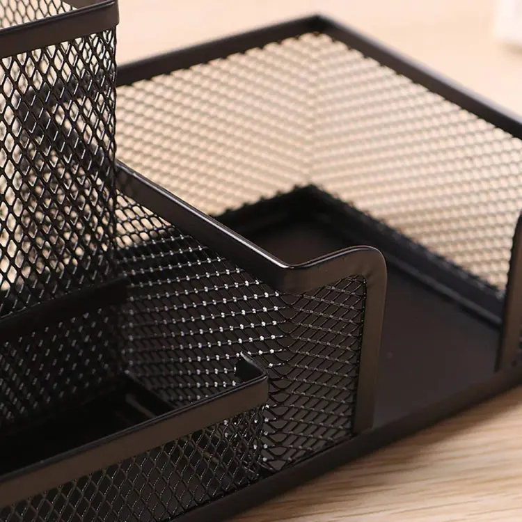 Buy metal-mesh-desk-organizer-3-compartment-stationary-storage-stand-pen-pencil-holder Online at Best Price In Bangladesh