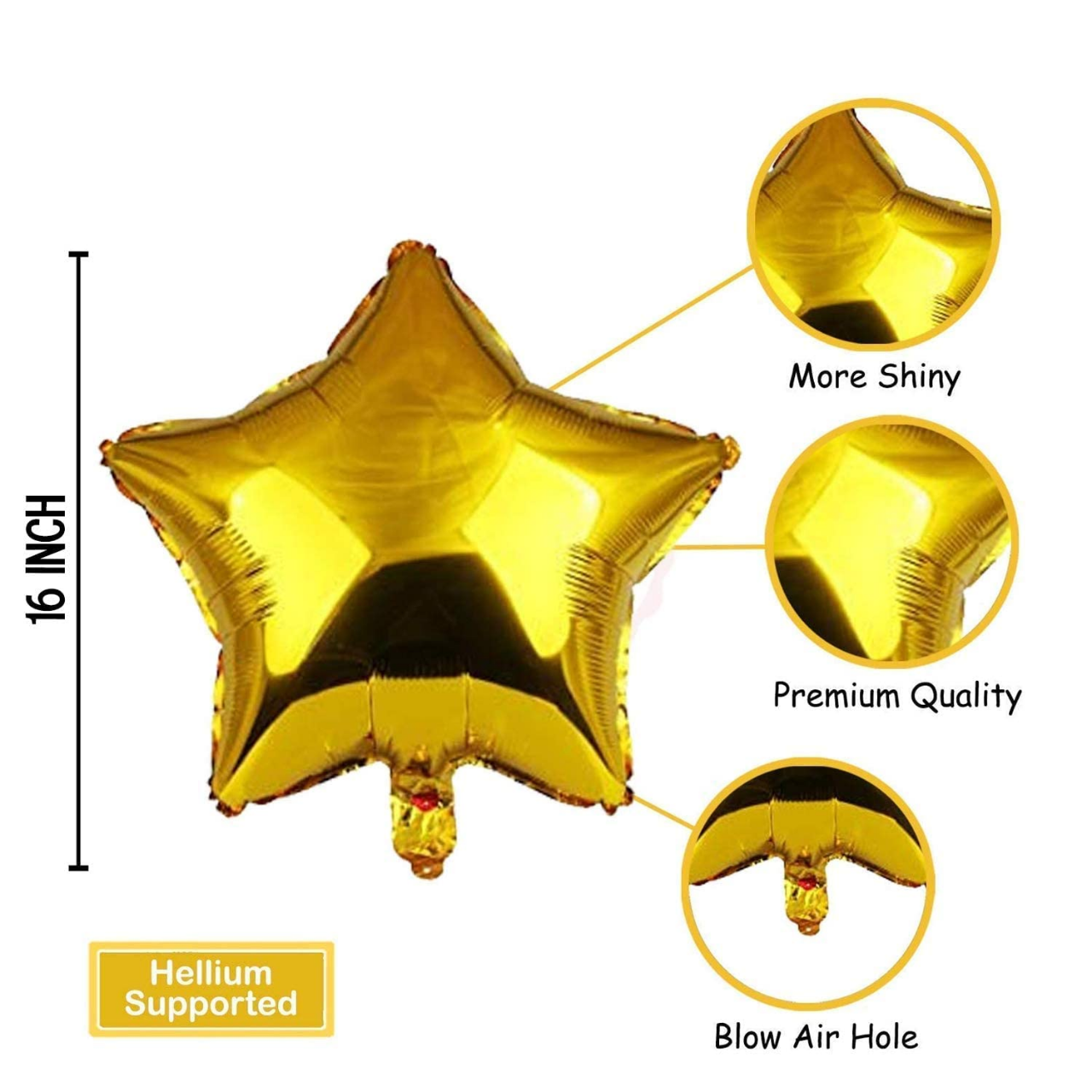 Birthday Decoration Combo Golden Theme 