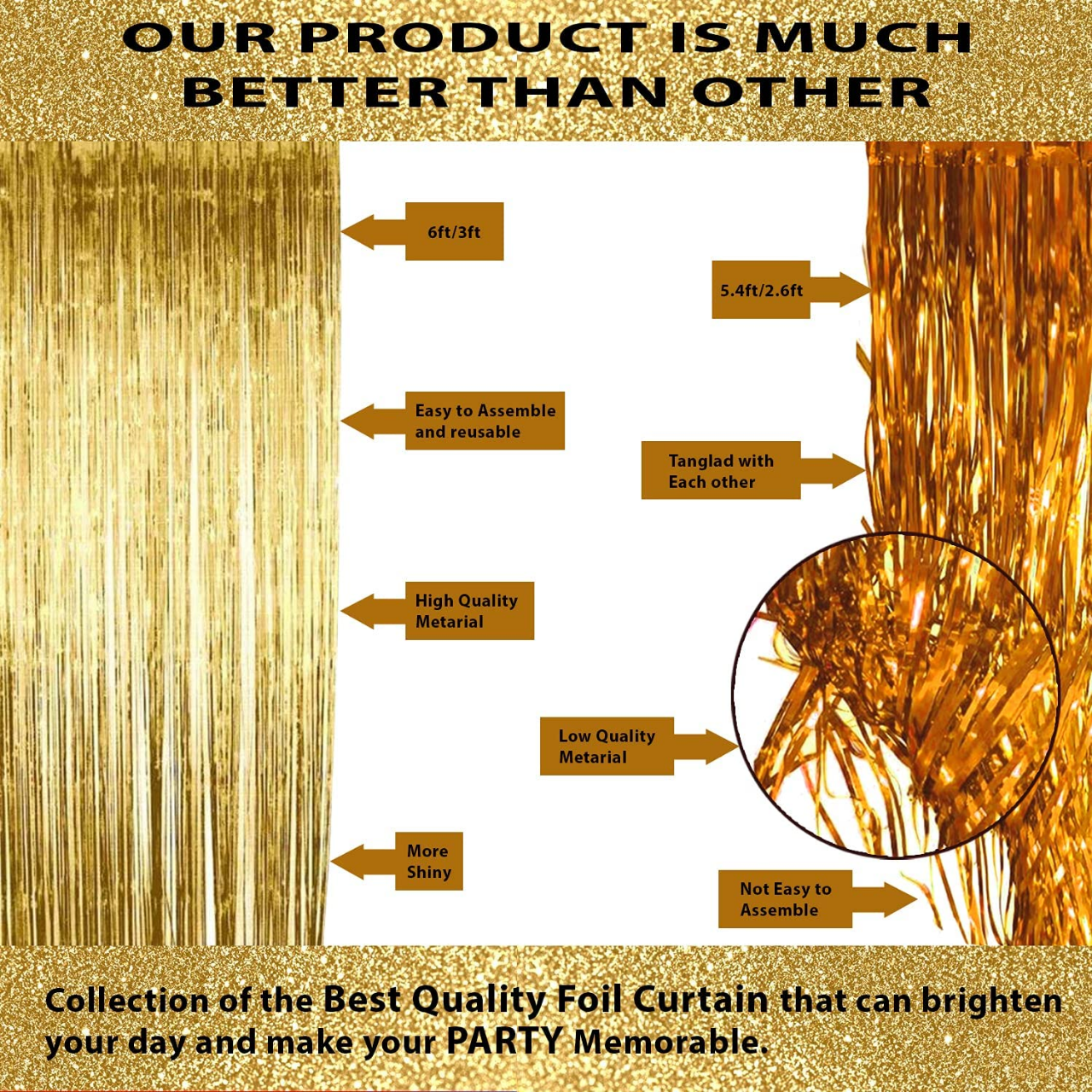 Birthday Decoration Combo Golden Theme 