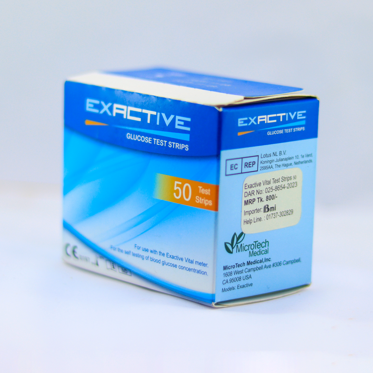 Picture of Exactive Vital Blood Glucose Meter Testing Strips 50pcs