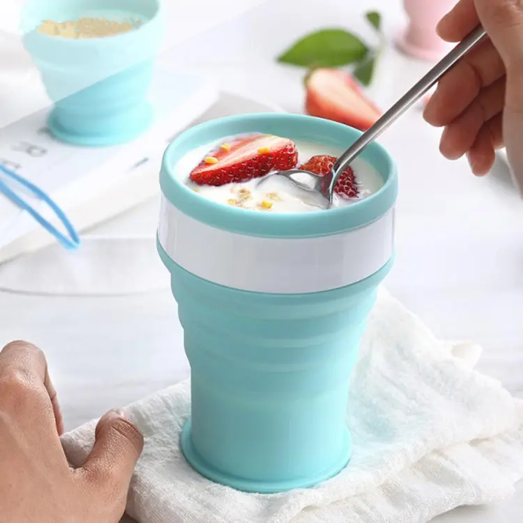 Buy  Foldable Silicone Cup Water Bottle Mug Free Sport Outdoor Drinkware Collapsible Drinking Bottle Coffee Mug For Kid Student Online at Best Price In Bangladesh