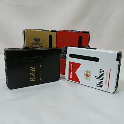 Buy b-h-black-windproof-butane-gas-lighter-automatic-case-hold-10-cigarettees-box-multifunction-gadgets-for-men-accessories   Online at Best Price In Bangladesh