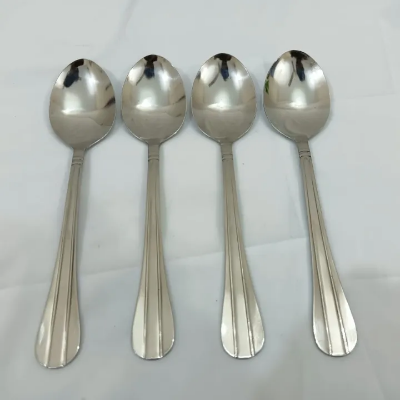 Buy lionel-6-pcs-stainless-steel-dessert-spoon-silver-color-best-for-tableware-line-design-19-cm-long  Online at Best Price In Bangladesh