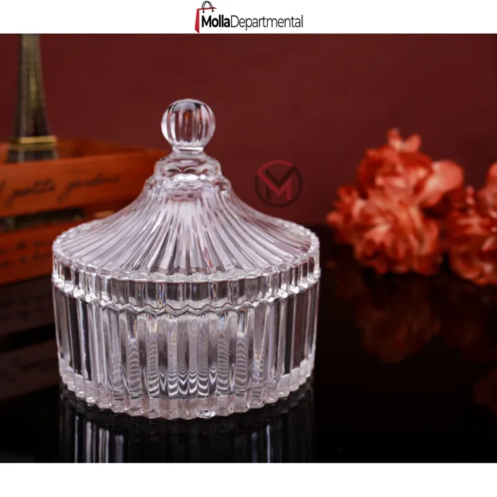 Buy european-style-candle-hodler-special-glassware-crystal-glass-candy-cup-transparent-candy-cans-candles-making-supplies-glass-jar Online at Best Price In Bangladesh