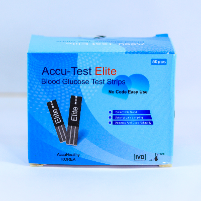 Picture of Accu Test Elite Blood Glucose Check Strip 50 Pcs