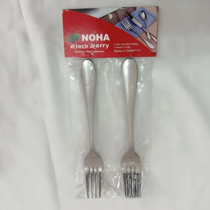 Buy noha-6-pcs-stainless-steel-fork-spoon-silver-colour Online at Best Price In Bangladesh