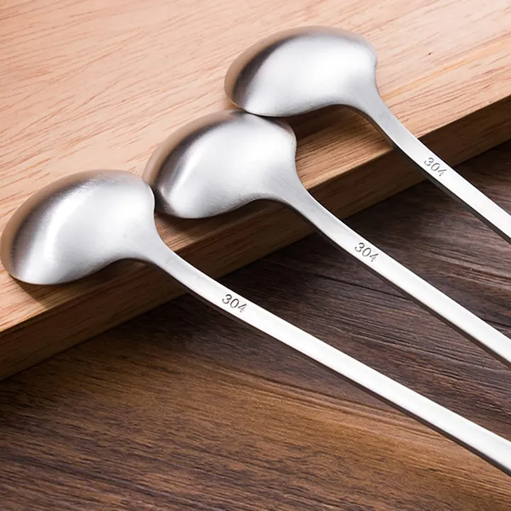 Buy Long Handle Spoons Stainless Steel Teaspoons Soup Spoons 12 Inch Long Round Spoons nline at Best Price In Bangladesh