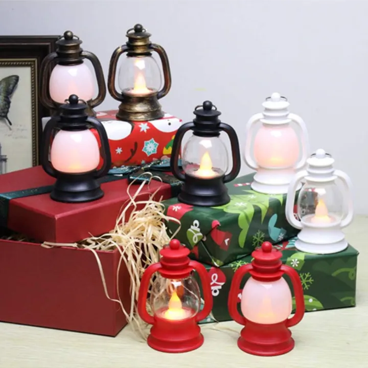 Buy  1 pcs Vintage Retro Kerosene Lamp Mini Handheld Hanging Lantern LED Light for Outdoor Camping Home Christmas Decor   Online at Best Price In Bangladesh