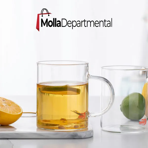 Buy 1 pcs Heat resistant glass CUP, GPB27-L1, 450ML   Online at Best Price In Bangladesh