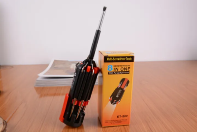 Buy New Multi-functiona 8 in 1 Multi Screwdriver with 6 LED Torch Hand Repair Tools   Online at Best Price In Bangladesh