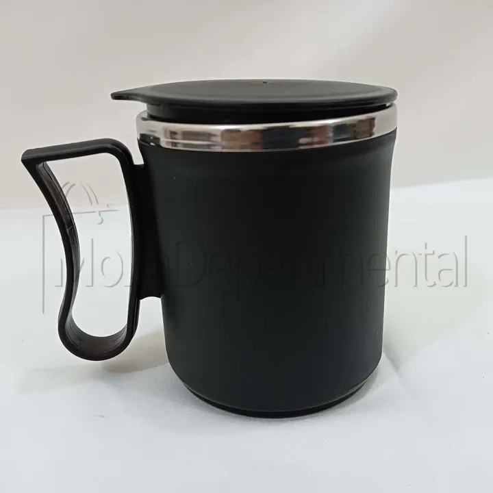 Buy Bright Stainless Steel Insulated 1 Pc Double Walled Plastic Covered Travel Tea/Coffee Mug with Lid Multicolor Online at Best Price In Bangladesh