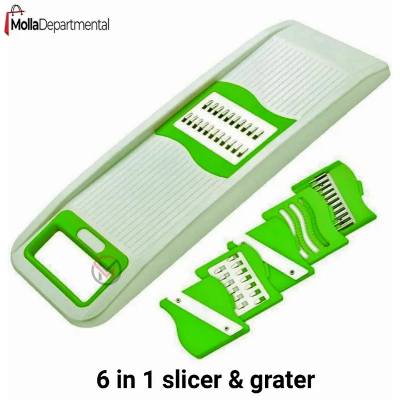Buy 6 in 1 multipurpose slicer & grater vegetable & fruit slicer, potato chips cutter   Online at Best Price In Bangladesh