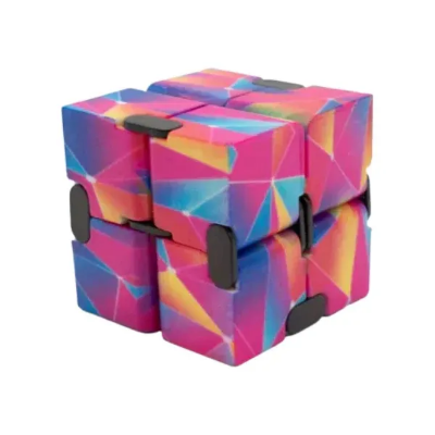 Buy 1 pcs multicolor Infinity Cube Fidget Toy  Online at Best Price In Bangladesh