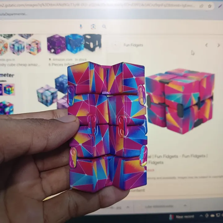 Buy 1 pcs multicolor Infinity Cube Fidget Toy  Online at Best Price In Bangladesh