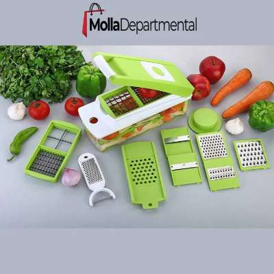Buy  Ganesh Plastic Multipurpose Vegetable and Fruit Chopper Cutter Grater Slicer, Green Pack Of 1 KA3171-001  Online at Best Price In Bangladesh