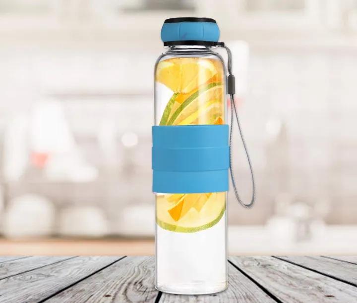 Buy Borosilicate Glass Water Bottle, 550 ml, Transparent   Online at Best Price In Bangladesh