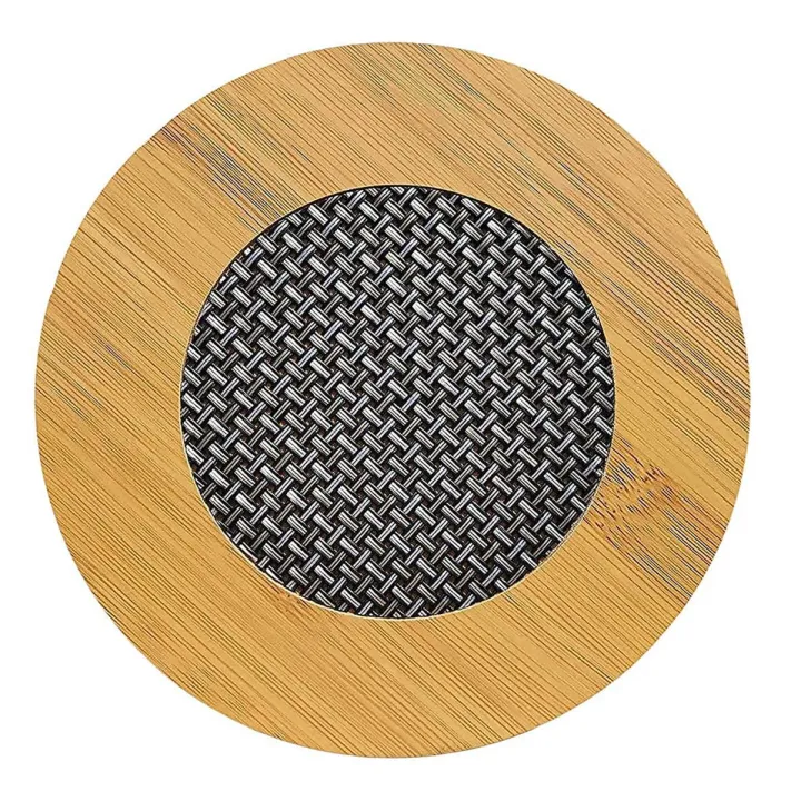 Buy  Bamboo Wooden Round Coaster for Home Pan Pot Holder for Dining Table 1 pcs (M size)   Online at Best Price In Bangladesh
