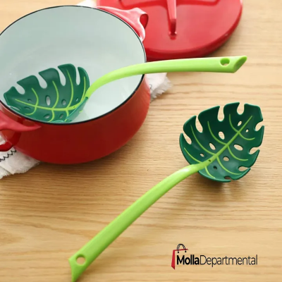 Buy  Green Monstera Leaf Colander Multifunctional Long-Handled Spaghetti Slotted Serving Spoon Salad Slotted Spoon For Home Kitchen  Online at Best Price In Bangladesh