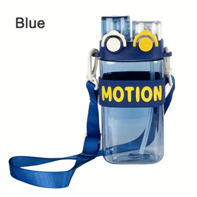 Buy 1pc, Double Drink Water Bottle With Straw And Strap, Clear Plastic Water Cups, Cute Cartoon Portable Drinking Cups, Summer Drinkware, Travel Accessories, Birthday Gifts  Online at Best Price In Bangladesh