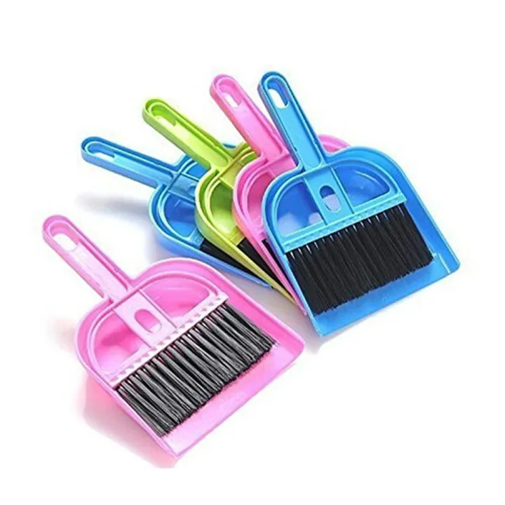 Buy Dust Pan With Patti, with Brush, use Dust pan small uses uses Kitchen cleaning, Computer cleaning, use any where small size With Patti use full, use with Patti or Remove Patti also use, 2in1 use (Set of 2)   Online   at Best Price In Bangladesh