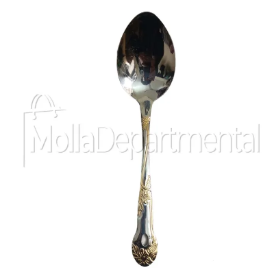 Buy 1 pcs stainless steel Long Rice spoon golden design heavy quality   Online   at Best Price In Bangladesh