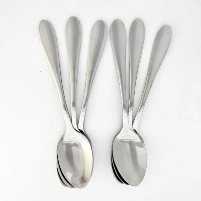 Buy Table Spoons Set with Round Edge, 21 cm long, Tableware, Set of 6, Silver  at Best Price In Bangladesh