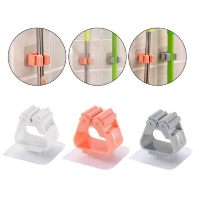 Buy 1PC Grey Mop and Broom Holder Mop Organizer home goods Kitchen Bathroom Door Wall Mounted Type Garden Storage Tool Hanger at Best Price In Bangladesh