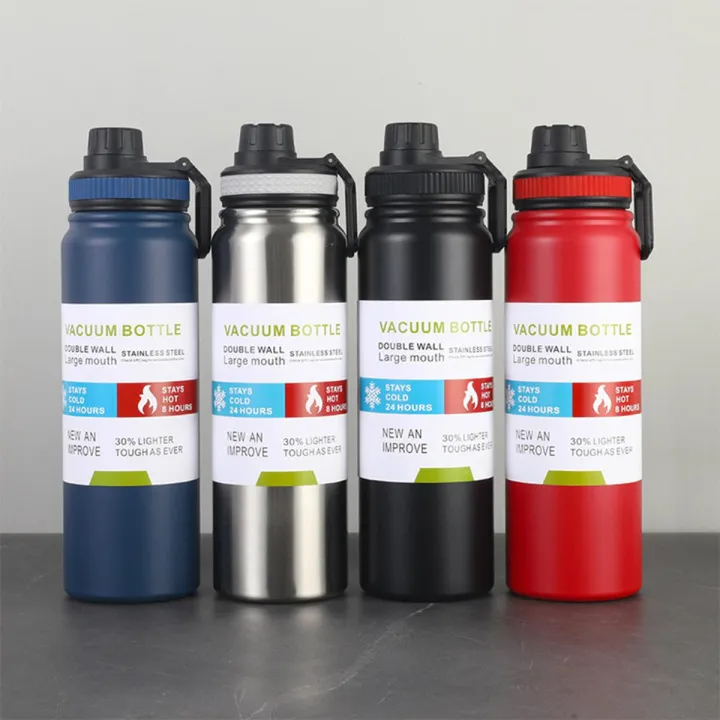 Buy Leakproof Large Capacity Portable Sports Thermos 304 Stainless Steel Water Bottle Travel Mug 600ml    at Best Price In Bangladesh