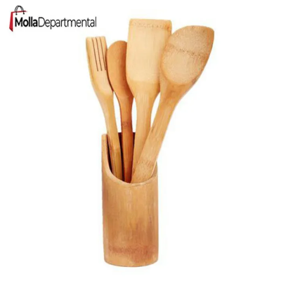 Buy 4 pcs Bamboo Kitchen Cooking Tools Utensils Set Spatulas Spoons  at Best Price In Bangladesh
