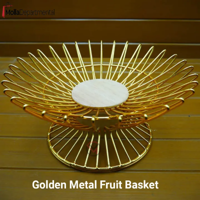 Buy  Indispensable - Superb Quality - 1 pcs Golden Metal Fruit Basket Storage Rack - Kitchen & Dining - Express Yourelf - Modern and Trendy at Best Price In Bangladesh