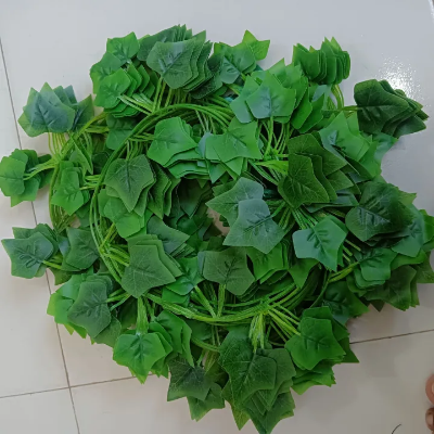 Buy Artificial Plants 1/12/24pcs Fake Flower Foliage Leaves Green Plastic Garland for Home Office Ivy Leaf Vine Wall Decorations Wedding Decor at Best Price In Bangladesh