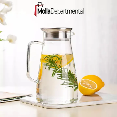 Buy  Progressive - 1400ml 47.3oz DELI Borosilicate Custom Teapot Bottles Large Water Milk Glass Jug with Lid - Kitchen & Dining at Best Price In Bangladesh