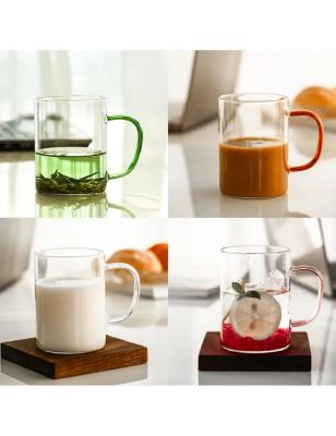 Buy  Borosilicate Heat Resistant Straight Mug 450ml , Set Of 4 at Best Price In Bangladesh