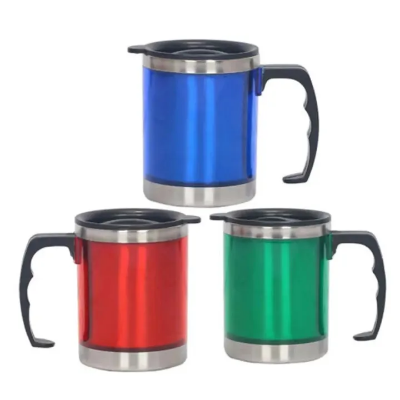Buy  Durable With Lid Stainless Steel Double-Wall Travel Mug Insulated Bottle Coffee Tea Flask's Cup Vacuum Cup at Best Price In Bangladesh