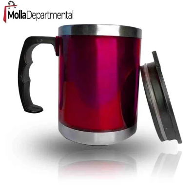 Buy Stainless Steel Plain Red Travel Coffee Mug, Capacity: 400 ml  at Best Price In Bangladesh