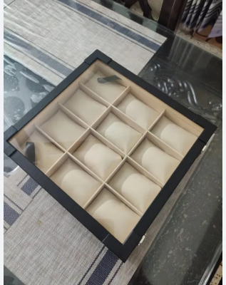 Buy 12 Slot jewellery fashionable clock box wooden clock box with leather finish stylish box  at Best Price In Bangladesh