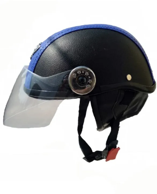 Buy Half Face Bike Helmet Black & Blue Online at Best Price in Bangladesh