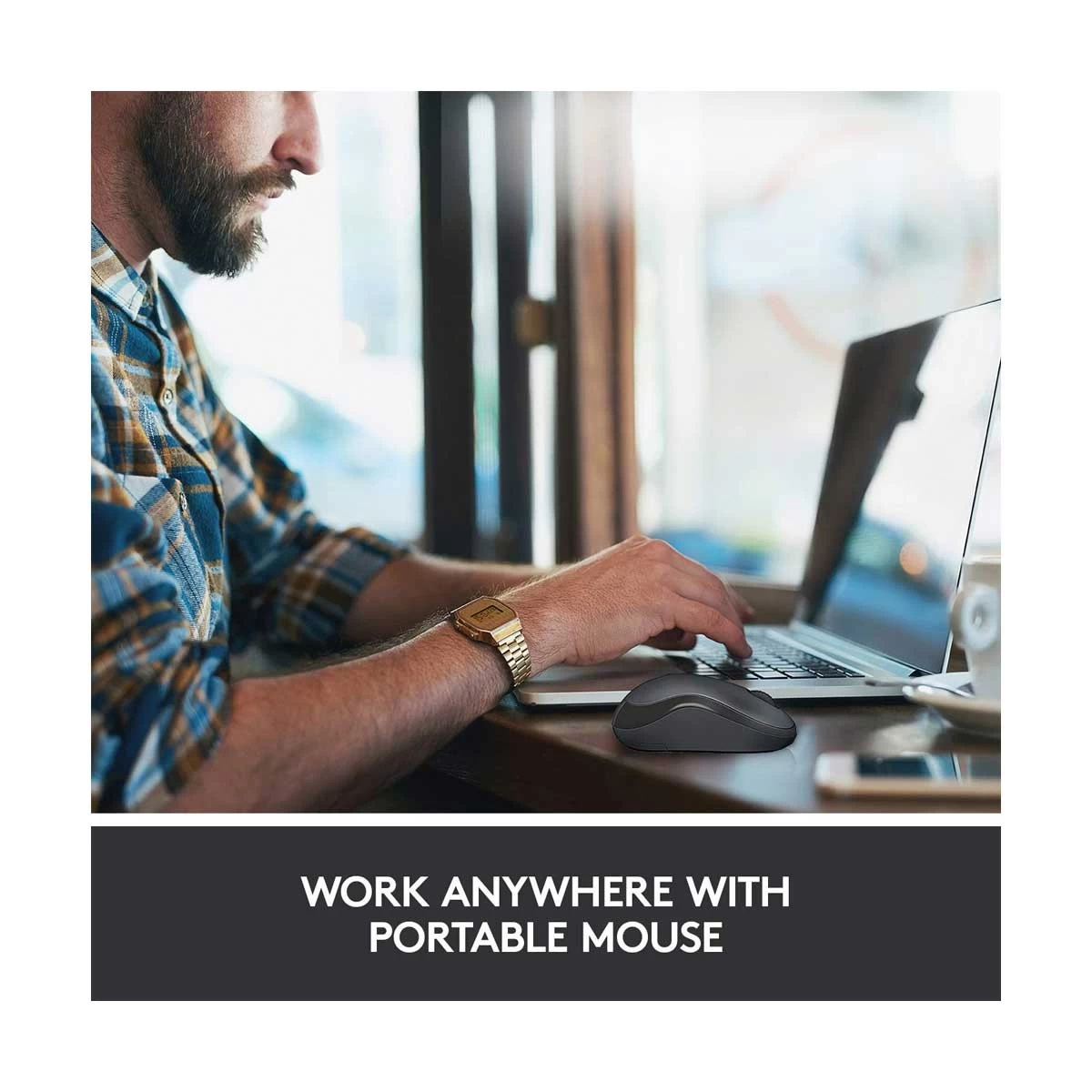 Buy M221  Silent Wireless Mouse Charcoal at Best Price In Bangladesh