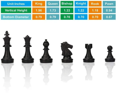 Picture of Magnetic Chess Board High Class Chess Set with Folding Chess Board 10" × 10"