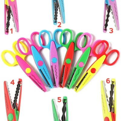 Picture of Craft Scissor Zigzag Scissor different design 6 Piece set