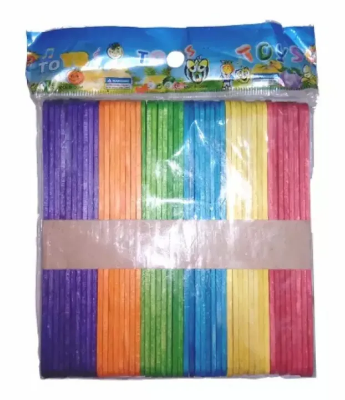 Picture of Ice Cream Stick Multicolor ( Wooden) →50pcs Pack
