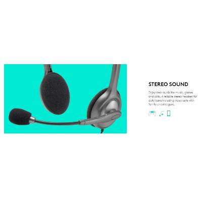 Buy Logitech H110 Black Headphone  at Best Price In Bangladesh