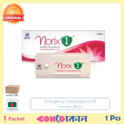 Picture of Norix 1 Emergency Contraceptive Pill 1 Pack (1 Pcs)
