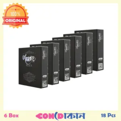 Picture of Amore Luxury Condom Black 6 Box (18 Pcs)