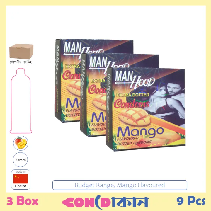 Picture of Manhood (Budget Range) Condom Mango 3 Box (9 Pcs)