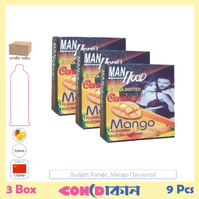 Picture of Manhood (Budget Range) Condom Mango 3 Box (9 Pcs)