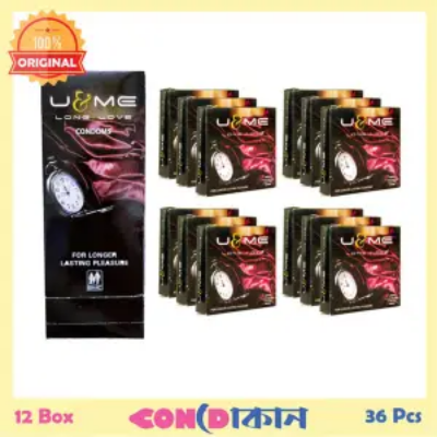 Picture of U&Me Long Love Condom with Benzocaine 12 Box (36 Pcs) -Condom