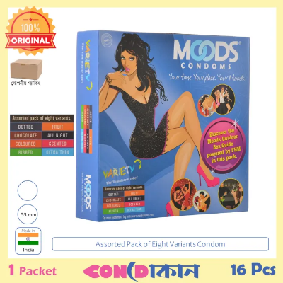 Picture of Moods Variety Condom Pack Indian 1 Pack (16 Pcs)