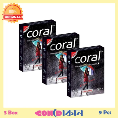 Picture of Coral Long Lasting Extra Time Condom 3 Box ( 9 Pcs ) (FBD)